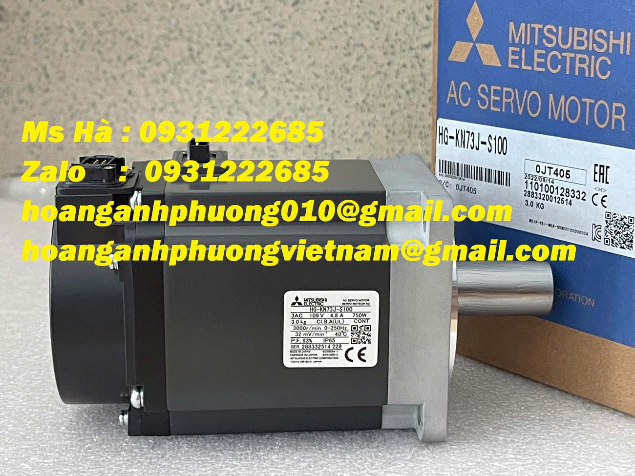 Bán chuyên động cơ mitsubishi HG-KN73J-S100 750W